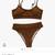 Women’s Swim Suit - 2 Piece Bikini - Brown & Black - Size Medium - NEW 3 thumbnail