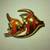 Fashion Gold Angel Fish Brooch 1 thumbnail