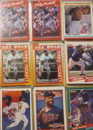 Kirby Puckett Minnesota Twins Card Lot (18 Cards) 1987-1992 Topps Fleer Donruss  1