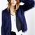 Navy Blue Faux Fur Coat-Urban Outfitters 3 thumbnail