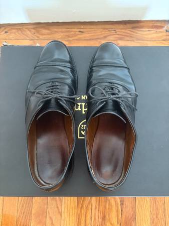 Allen Edmonds Park Avenue 8.5 D Negro Zapatos Oxford de Vestir con Punta Cerrada - $100 (Windsor Terrace)63435949147905121