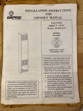 Empire Propane heater 1