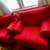 Statement Red Lounge Chairs – Set of 2 – Excellent Condition 6 thumbnail