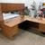 Used Hon L-Shape Desk With Hutch - Walnut Laminate (QTY 2) 1 thumbnail