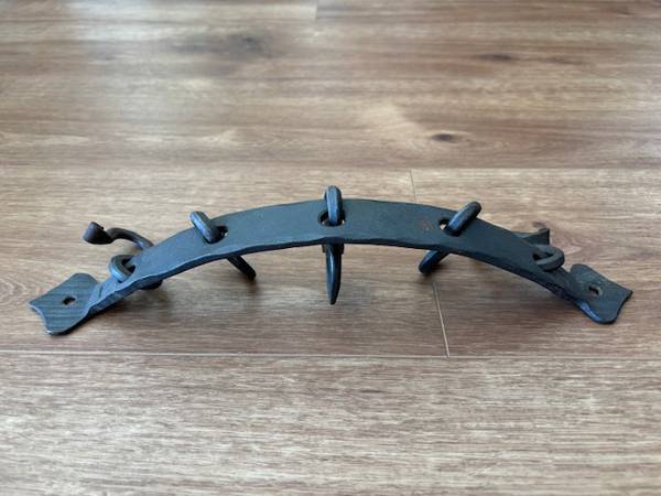 Vintage Cast Iron Wall Hook Rack Handmade in Estonia 1