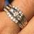 Brand New 3 pieces Natural  Diamond engagement and weeding ring in 14K 7 thumbnail