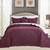 Oversized Bedspread Coverlet Set King Size, purple burgundy color 1 thumbnail