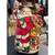 Vintage "A Christmas Gathering" Standing Stuffed Santa Claus 2 thumbnail