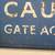 Vintage Industrial Caution Private Estate UK Wood Steel Sign 1940s 7 thumbnail