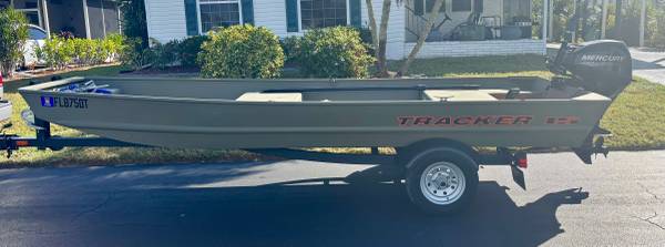2025 Tracker Jon Boat with Trailer and Motor 1