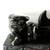 Vintage Chinese Ink Brush Calligraphy Pen Holder Foo Dogs Hand Carved Stone 4 thumbnail