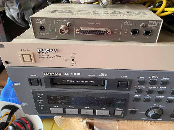 TASCAM DA78 HR and GEAR 1