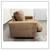 Dellarobbia Light Brown Ultrasuede Lounge Chair 4 thumbnail