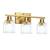 Bathroom Vanity Light Fixtures: 25 Inch Modern Brushed Gold Bathroom Light Fixtu 1 thumbnail