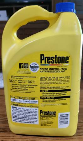 PRESTONE anticongelante/refrigerante prediluido 50/50 para automóviles asiáticos - $10 (Springfield)63470992183809121