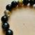 Handmade One of a Kind Onyx & Golden Hematite Stretch Bracelet size 7. 4 thumbnail