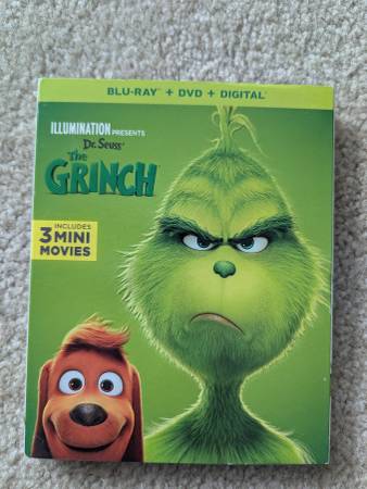 The Grinch Bluray DVD Digital who stole christmas dr suess jim carrey 1