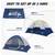Tenleaf 9 ft. x 7 ft. 4-Person Deep blue Portable Dome Waterproof Wind 3 thumbnail