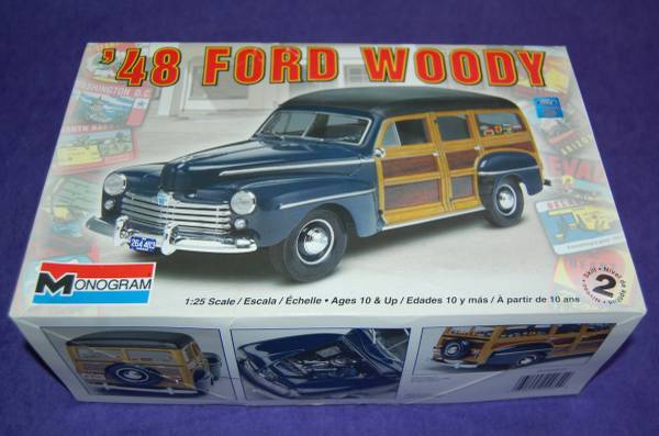 Monogram '48 Ford Woody Model Car Kit 85-4282, Skill Level 2, Open Box 1