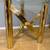 Modern Gold Color Chrome & Glass Sofa Table Set 7 thumbnail