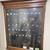 Antiq 1900’s, Solid Oak w/ Molding, Glass, Locking Bulletin Board, “Harvard 1 thumbnail