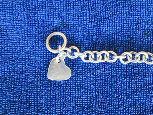 Sterling Bracelet with Heart Charm - $30 (Upper East Side)63471376304387121