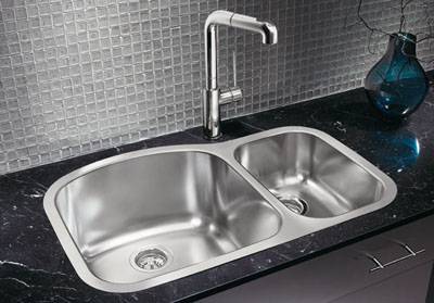 Blanco Wave Plus MicroEdge Inset/Flushmount 1-1/2" Double Sink 510880 1