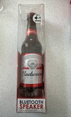 Budweiser Portable Bluetooth Bottle Speaker w/ 30 ft. Wireless Connect 1