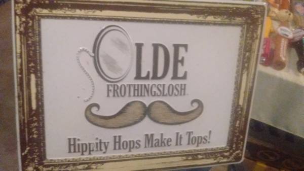 Old Froshingslosh Beer metal sign 1