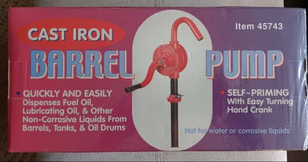 New BARREL PUMP 1