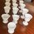 13pc Indiana Colony Glass Co Milk Glass/Cream Sugar Set Embossed Grape 7 thumbnail