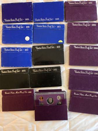 US Mint Proof sets collection 1