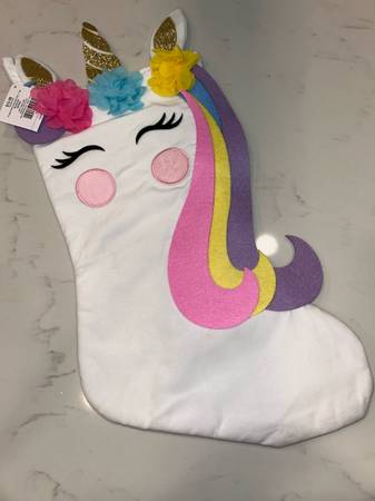 Unicorn Christmas Stocking (Brand New) 1