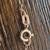 Estate Vermeil Gold over Sterling Silver Chain and Ruby Cross Charm 4 thumbnail