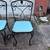 48” Round Patio Set w/4 Vintage Rought Iron Chairs 8 thumbnail