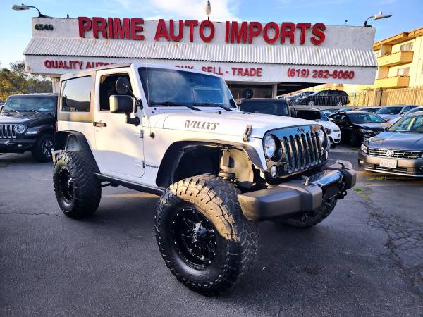 2016 Jeep Wrangler Willys Wheeler 4WD (lifted) - $15,995 (Mission Valley - Prime Auto Imports)634409143467531214