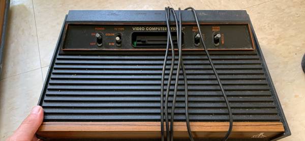 2 Atari 2600 consoles- heavy sixer CX2600 & CX2600A