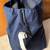 Navy Blue Canvas Drawstring Duffle Bag - 15 inch 3 thumbnail
