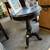 Small Round Black Pedestal Side Table 2 thumbnail