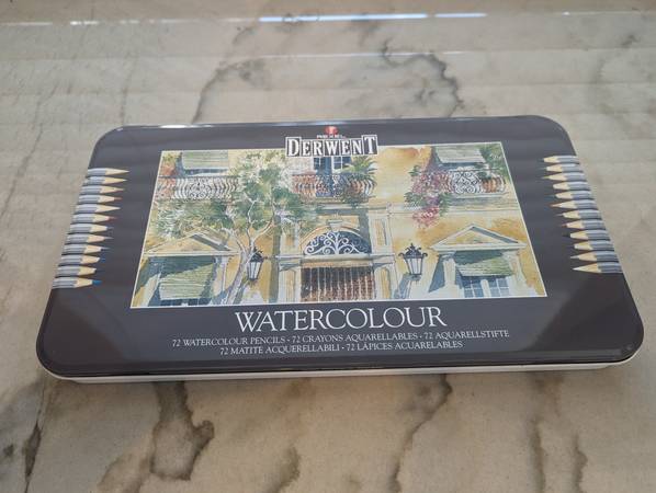 Derwent Watercolour Pencils, Set Of 72  -- NEW 1