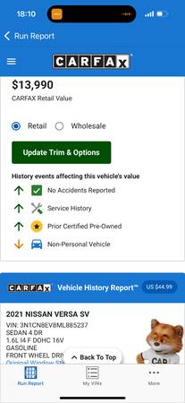 Nissan Versa SV 2021 - $11,990 (Point Loma)63612026593155122