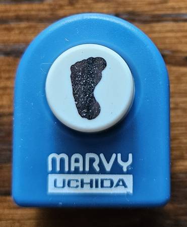 Mini Foot Print Paper Cut Punch Handheld Scrapbook Cutter Stencil 1