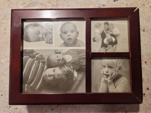 2 Mahogany Finish Personal Storage Boxes 1