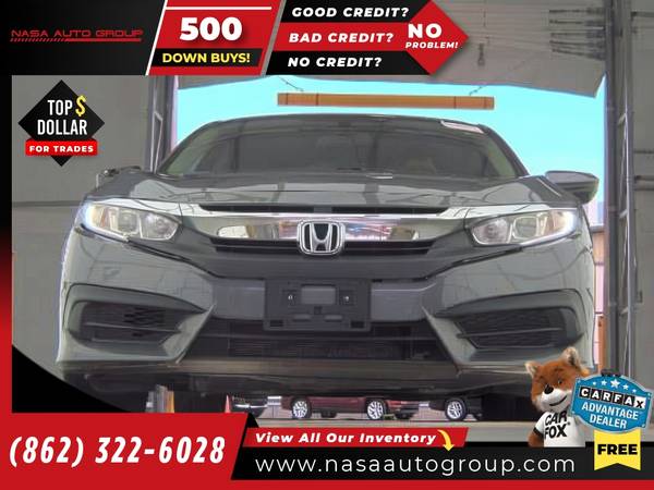 2017 Honda Civic Sedan LX CVT - $13,650 (The price in this ad is the downpayment)63615182112513121