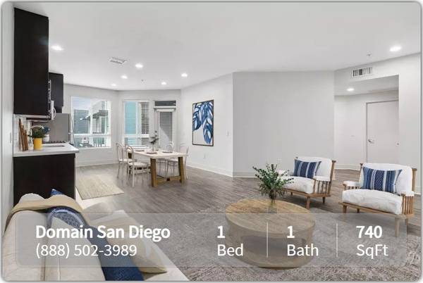 $2,525 / 1hab - 740ft2 - ¡Conveniencia asequible en Domain San Diego! ¡Lavadora y secadora! ALQUILER GRATIS* (San Diego)63865932580865122