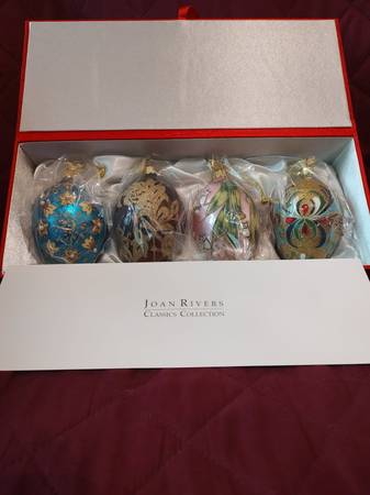 Joan Rivers' classics collection glass egg ornaments 1