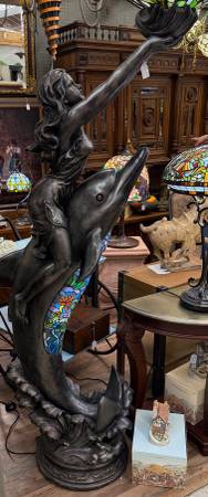 Riding Dolphin Statue 1