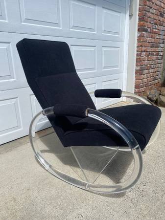 Vintage Charles Hollis Jones Lucite Rocking Chair - $250 (Wenatchee)63441596286465120