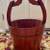 Vintage Hand-Carved Wooden Asian Chinese Water Bucket & hand choreogta 4 thumbnail