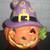 JACK-O-LANTERN WITCH CANDLE HOLDER 1 thumbnail